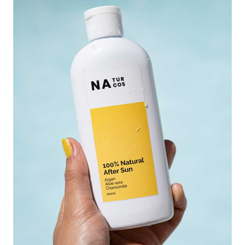 Naturcos - Loción After sun 100% natural - Argán, aloe vera, camomila