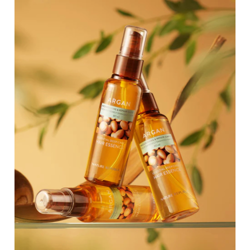 Nature Republic - Aceite capilar reparador para cabellos dañados Argan Essential