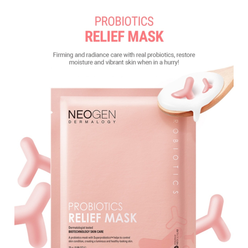 Neogen - Mascarilla facial calmante Dermalogy Probiotics Relief