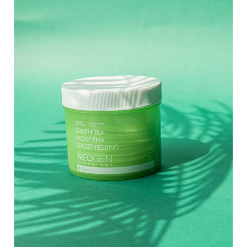 Neogen - Tónico facial exfoliante en formato pads - Green Tea Moist Pha Gauze Peeling