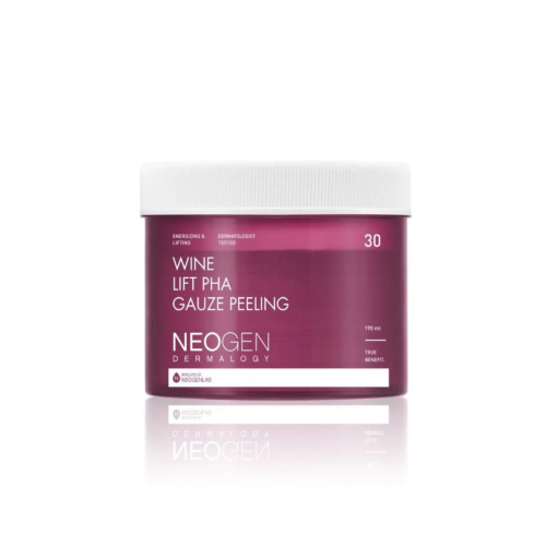 Neogen - Tónico facial exfoliante en formato pads - Wine Lift Pha Gauze Peeling