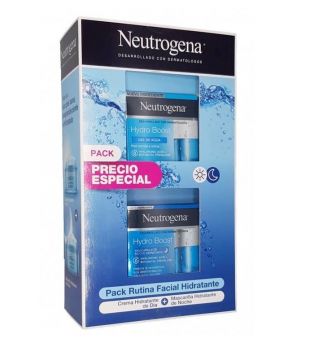 Neutrogena - Pack gel de agua hidratante + mascarilla de noche hidratante Hydro Boost