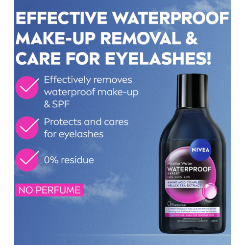 Nivea - Agua micelar Waterproof