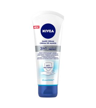 Nivea - Crema de manos anti-bacterial 3en1 Care & Protect