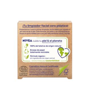 Nivea - Exfoliante facial sólido Naturally Clean - Limpieza profunda