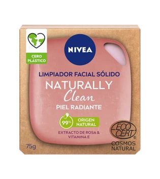 Nivea - Limpiador facial sólido Naturally Clean - Piel radiante