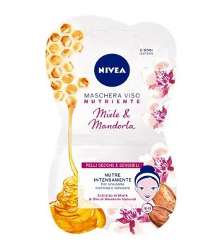Nivea - Mascarilla facial nutritiva - Miel & Aceite de Almendras