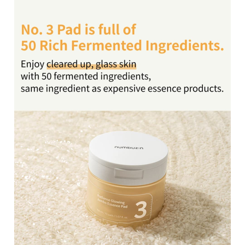 Numbuzin - Almohadillas con esencia No.3 Radiance Glowing Jumbo