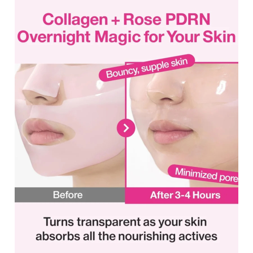 Numbuzin - Mascarilla facial de noche No.2 Rose PDRN Plumping