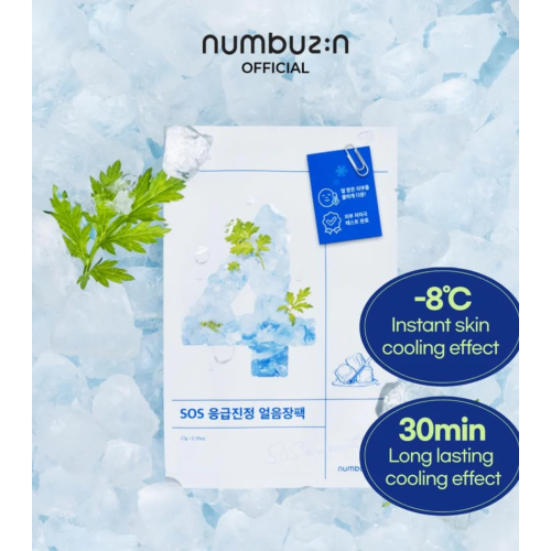 Numbuzin - Mascarilla facial refrescante No.4 SOS Icy Soothing