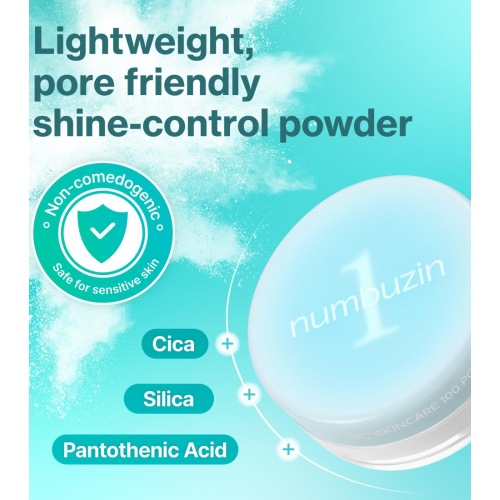 Numbuzin - Polvos matificantes No.1 Pantothenic Skincare 100 Powder