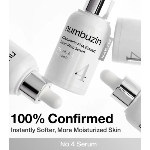 Numbuzin - Sérum exfoliante No.4 ceramidas y AHA Glazed Skin Prep