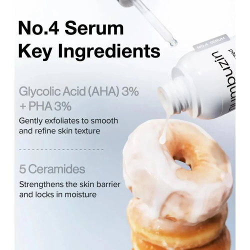 Numbuzin - Sérum exfoliante No.4 ceramidas y AHA Glazed Skin Prep
