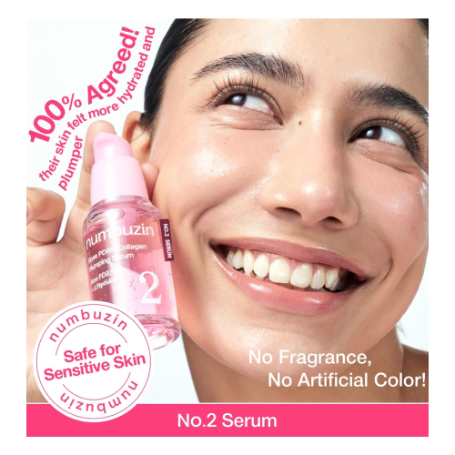 Numbuzin - Sérum rellenador No.2 Rose PDRN Collagen Plumping