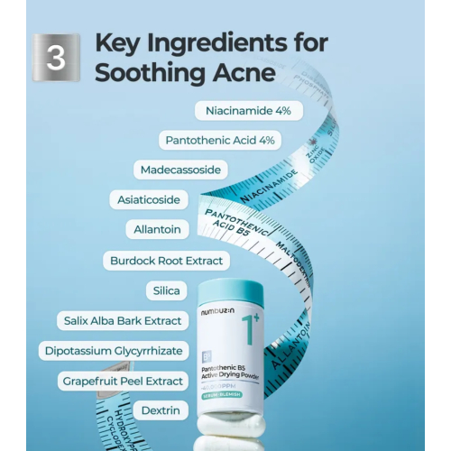 Numbuzin - Tratamiento en polvo antiacné No.1 Pantothenic B5 Active Drying Powder