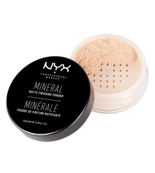 Nyx Professional Makeup - Polvos sueltos acabado Mineral Matificante Finishing Powder - MFP01: Light/Medium
