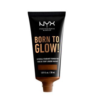 Nyx Professional Makeup - Base de maquillaje fluida Born to Glow! - BTGRF22.3: Walnut