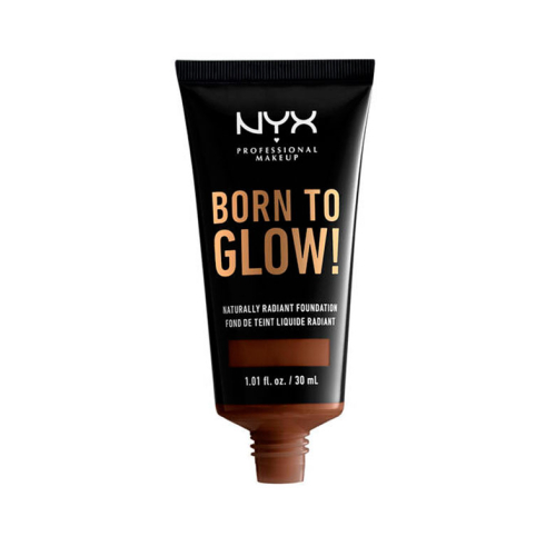 Nyx Professional Makeup - Base de maquillaje fluida Born to Glow! - BTGRF22.7: Deep Walnut
