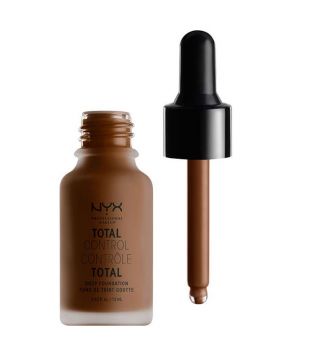 Nyx Professional Makeup - Base de maquillaje fluida Total Control Drop - TCDF24: Deep Espress