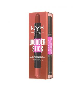 Nyx Professional Makeup - Colorete en crema Wonder Stick - WSB03: Coral + Deep Peach