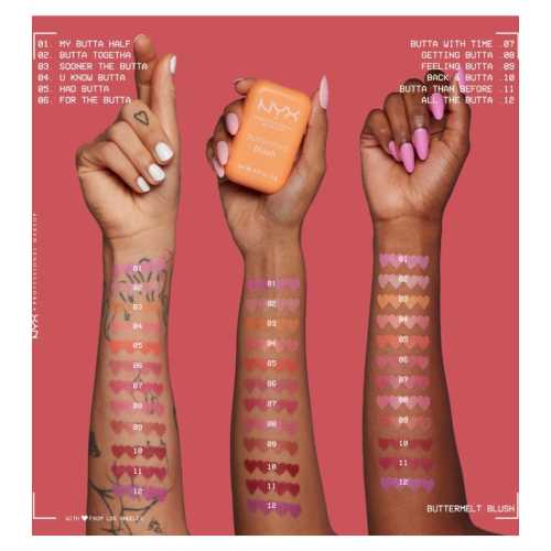 NYX Professional Makeup - Colorete en polvo Buttermelt - 01: My Butta Half