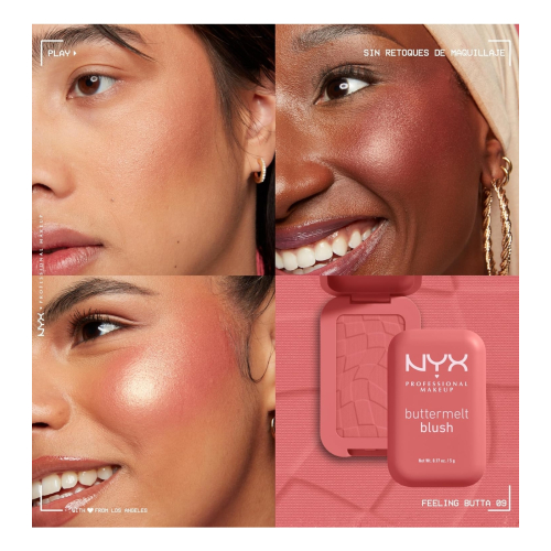 NYX Professional Makeup - Colorete en polvo Buttermelt - 09: Feeling Butta