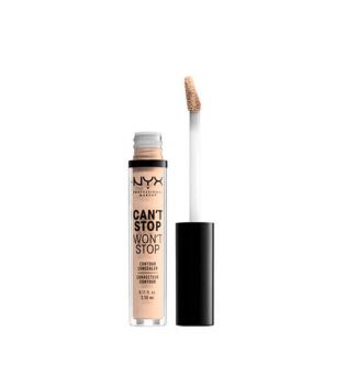 Nyx Professional Makeup - Corrector líquido Can't Stop won't Stop - CSWC04: Light Ivory