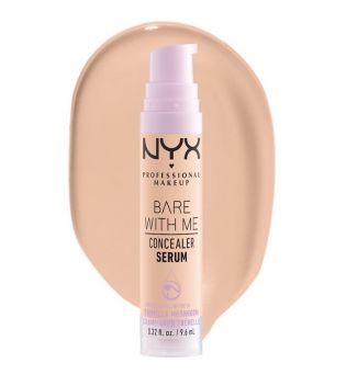 Nyx Professional Makeup - Corrector líquido Concealer Serum Bare With Me - 03: Vanilla