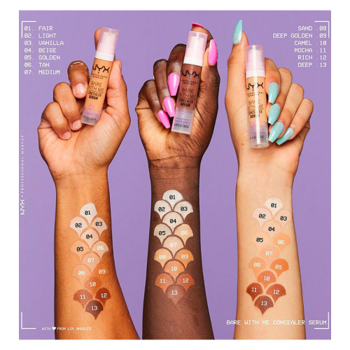 Nyx Professional Makeup - Corrector líquido Concealer Serum Bare With Me - 12: Rich