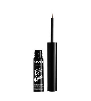 Nyx Professional Makeup - Delineador de ojos líquido waterproof Epic Wear - Brown