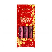 Nyx Professional Makeup - *Gimme Super Stars!!* - Set de labiales Matte Lip Trio - Cool Berries