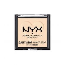 Nyx Professional Makeup -  Polvos matificantes Can't Stop Won't Stop - 03: Fair