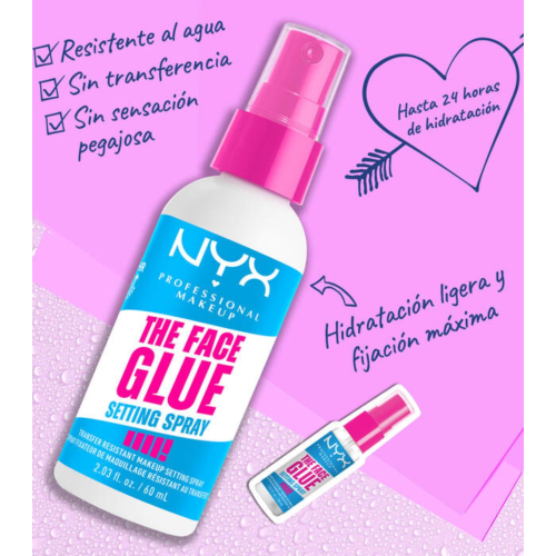 NYX Professional Makeup - Spray fijador de maquillaje The Face Glue