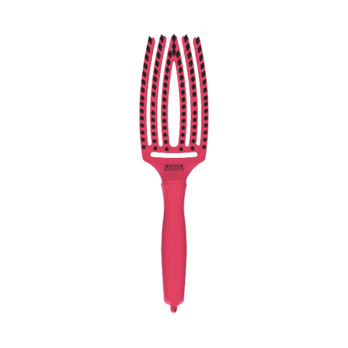 Olivia Garden - Cepillo para cabello Fingerbrush Combo Medium - Hot Pink
