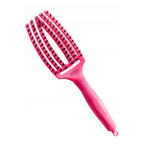 Olivia Garden - Cepillo para cabello Fingerbrush Combo Medium - Hot Pink