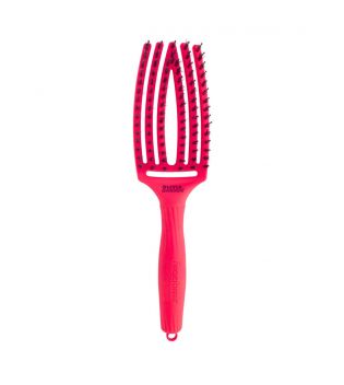 Olivia Garden - Cepillo para cabello Fingerbrush Combo Medium - Neon Pink