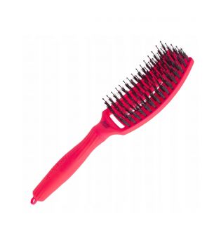 Olivia Garden - Cepillo para cabello Fingerbrush Combo Medium - Neon Pink