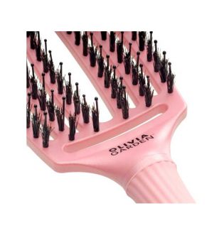 Olivia Garden - Cepillo para cabello Fingerbrush - Pearl Pink