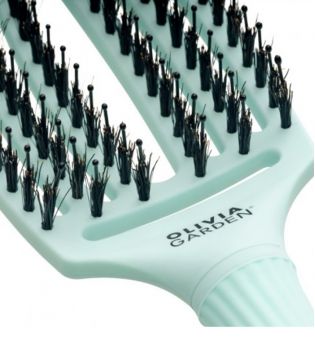 Olivia Garden - *It's a 90's Party* - Cepillo para cabello Fingerbrush Medium - Frizzy Mint