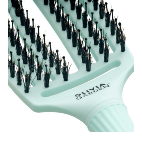 Olivia Garden - *It's a 90's Party* - Cepillo para cabello Fingerbrush Medium - Frizzy Mint