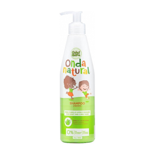 Onda Natural - Champú aloe vera para niños - Cabello afro y rizado