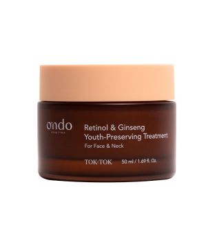 Ondo Beauty 36.5 - Crema para rostro Retinol & Ginseng Youth Preserving Treatment