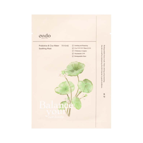 Ondo Beauty 36.5 - Mascarilla calmante To Dak Probiotics & Cica Water