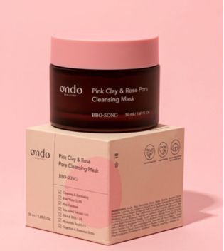 Ondo Beauty 36.5 - Mascarilla limpiadora BBO-Song Pink Clay & Rose Pore