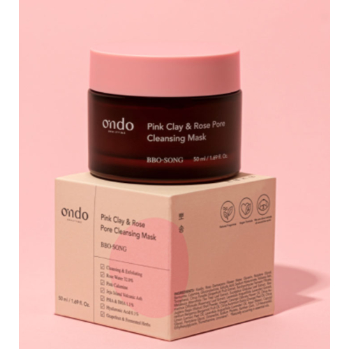 Ondo Beauty 36.5 - Mascarilla limpiadora BBO-Song Pink Clay & Rose Pore
