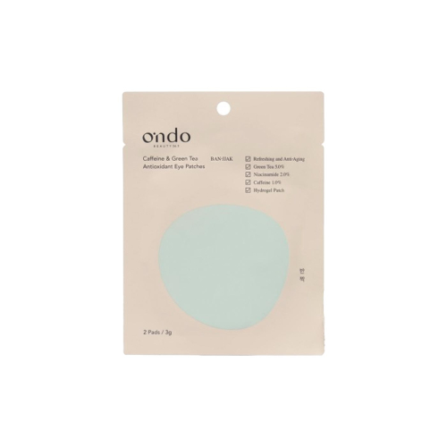 Ondo Beauty 36.5 - Parches de hidrogel para el contorno de ojos Caffeine & Green Tea - 1 Par