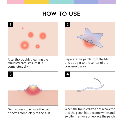 OOTD Beauty - Parches para granos en forma de estrella Star Spot Patch