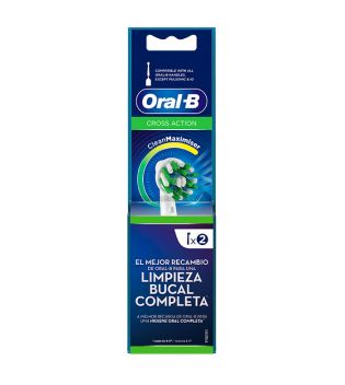 Oral B - Recambio para cepillo dental eléctrico Cross Action 2 unidades