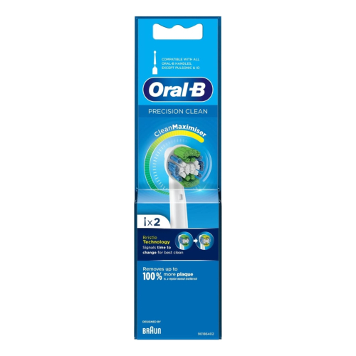 Oral B - Recambio para cepillo dental eléctrico Precision Clean 2 unidades