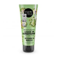 Organic Shop - Acondicionador hidratante sin aclarado para cabello seco - Alcachofa y Brócoli